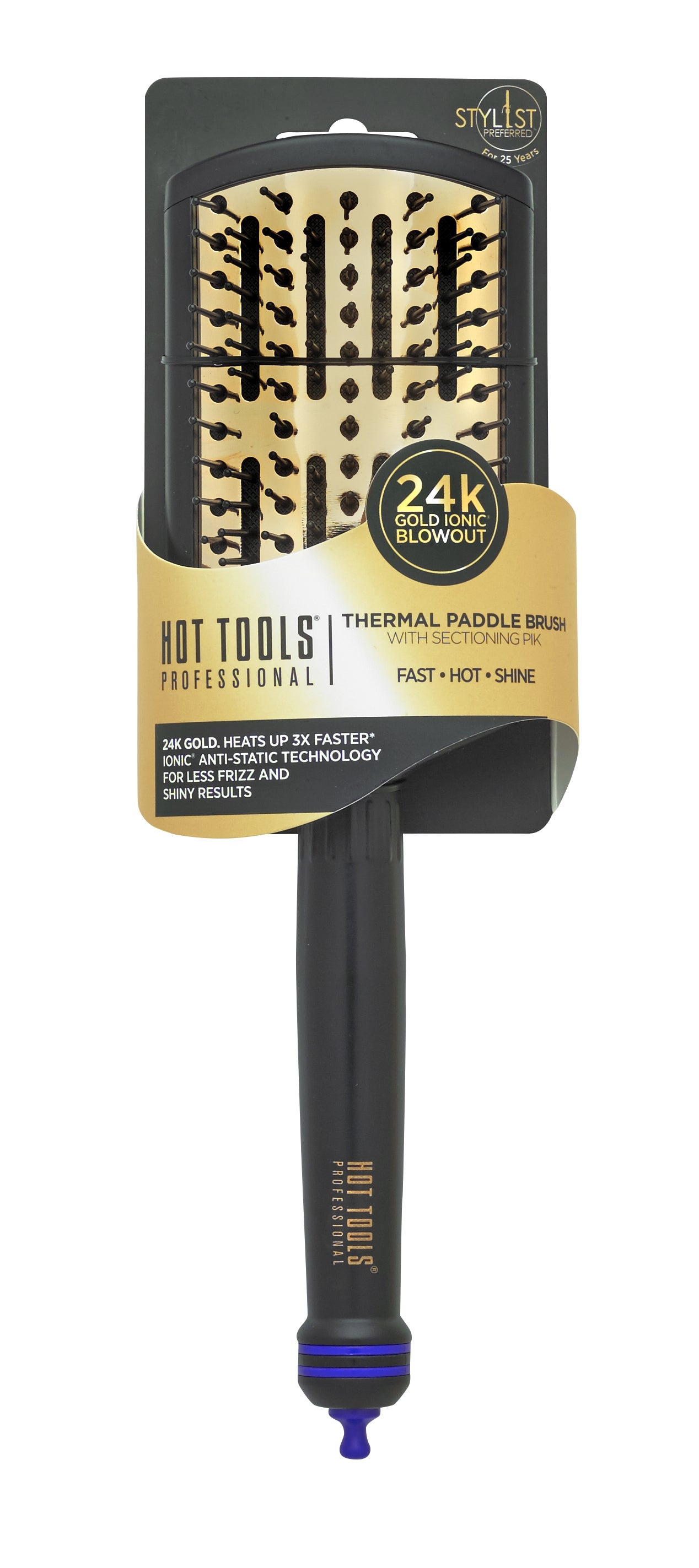 24K Gold Paddle Brush (HT318)