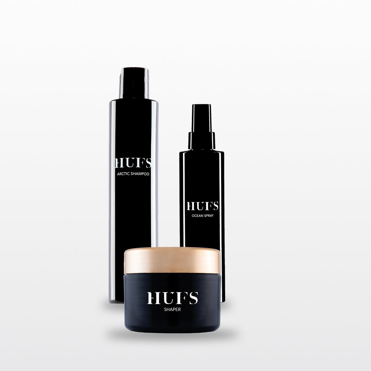HUFS Styling Kit – Arctic Shampoo, Ocean Spray und Shaper – HUFS