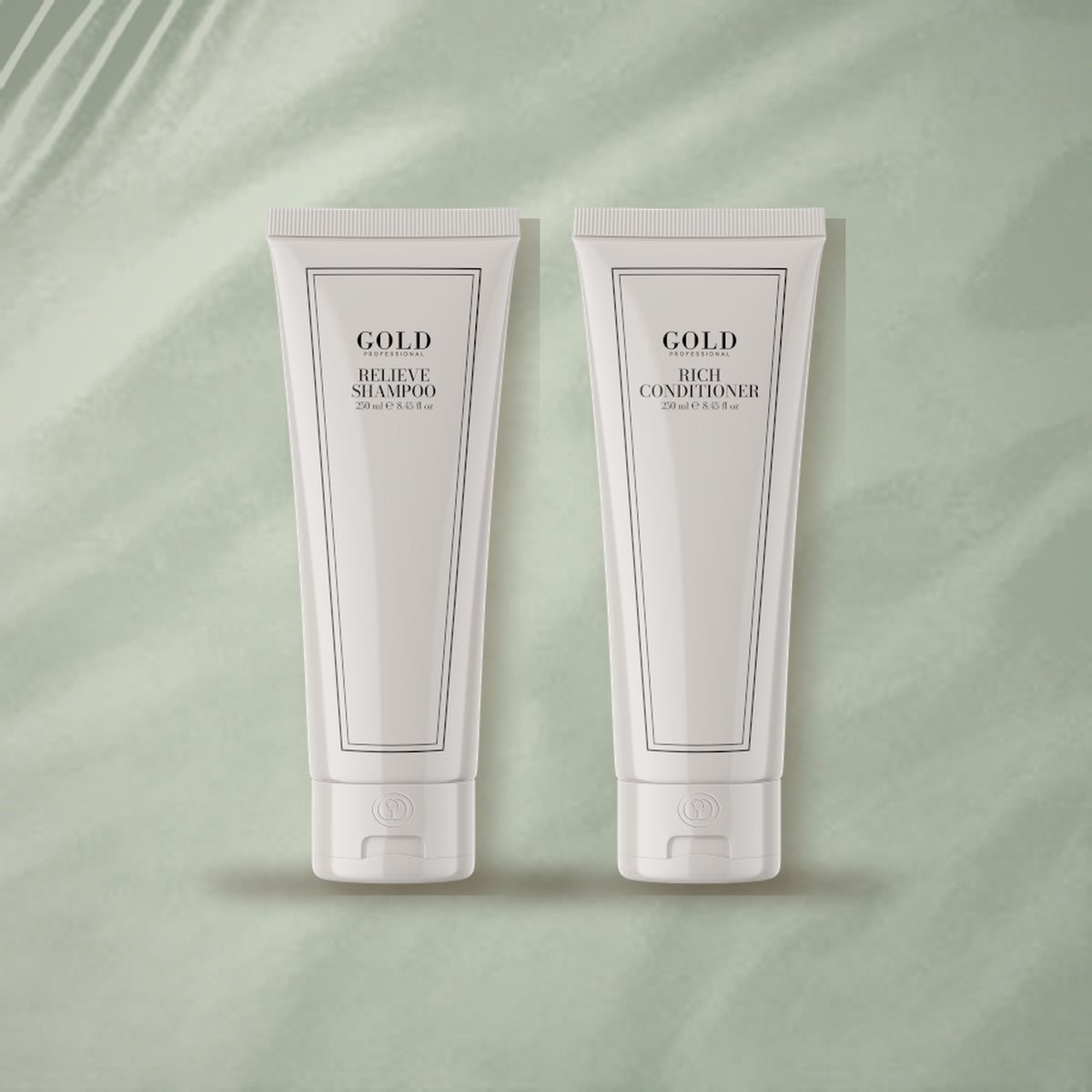 RELIEVE SHAMPOO & RICH CONDITIONER Set – GOLD Professional
