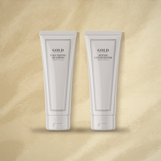 VOLUMIZING SHAMPOO & REPAIR CONDITIONER Set – GOLD Professional
